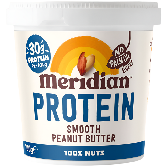 Meridian Protein Peanut Butter Smooth 700g ā High-Protein, Palm Oil Free