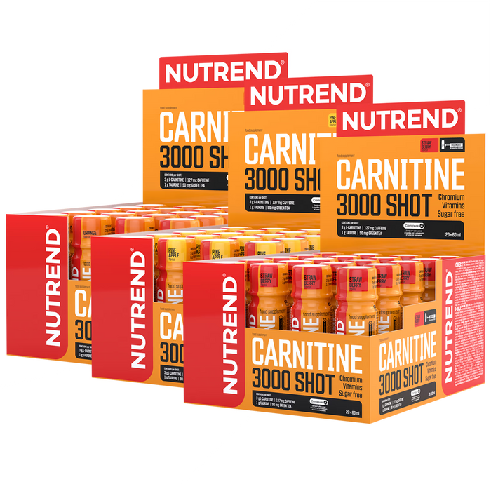 Nutrend Carnitine 3000 Shot 20 x 60ml - Amino Acids and BCAAs at MySupplementShop by Nutrend