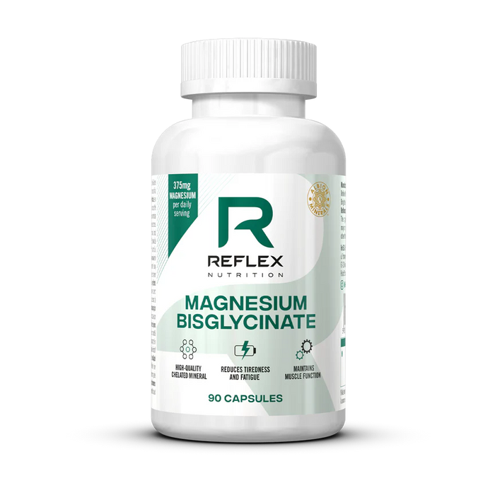 Reflex Nutrition Magnesium Bisglycinate ā 125mg for Energy, Muscle Function & Recovery (90 Capsules)