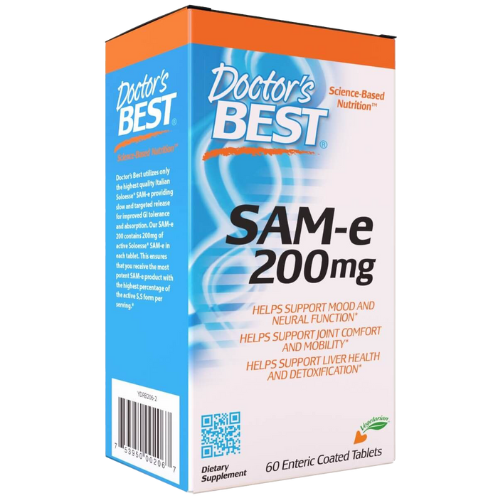 Doctor's Best SAM-e 200 mg 60 Enteric Coated Tablets