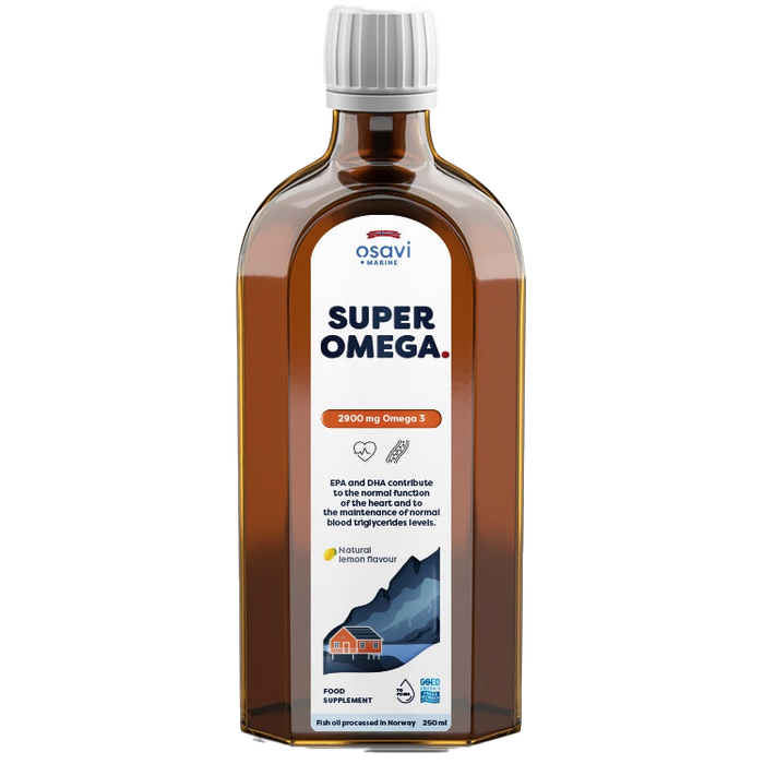 Super Omega, 2900 mg Omega 3 (Zitrone) â 250 ml.