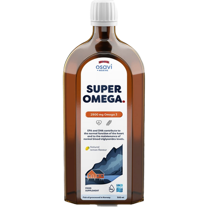 Super Omega, 2900 mg Omega 3 (Zitrone) â 500 ml.