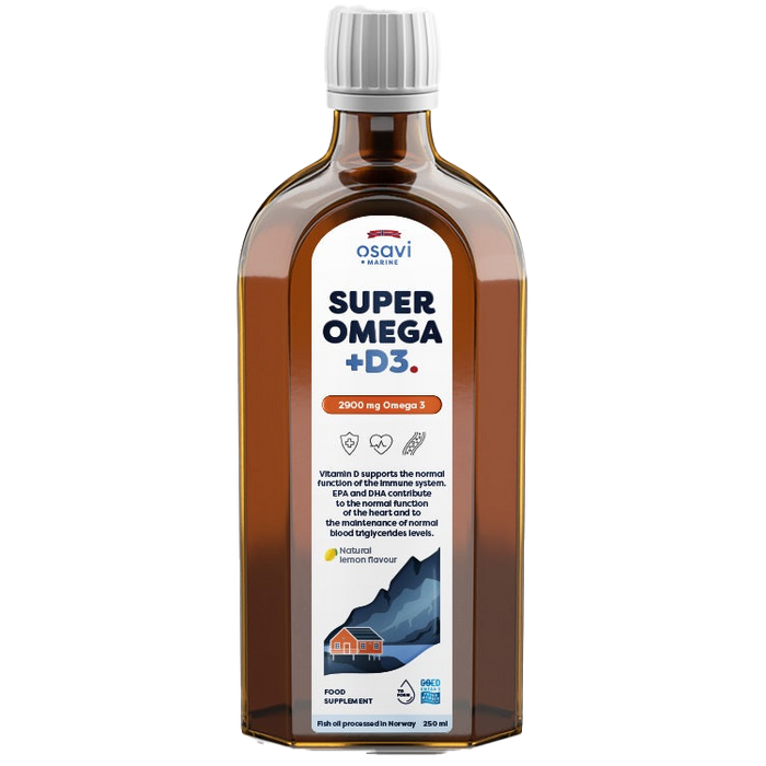Osavi Super Omega + D3 2900mg Omega 3 (Lemon) 250 ml.