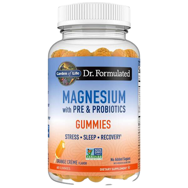 Garden of Life Dr. Formulated Magnesium with Pre & Probiotics Gummies Orange Creme 60 gummies