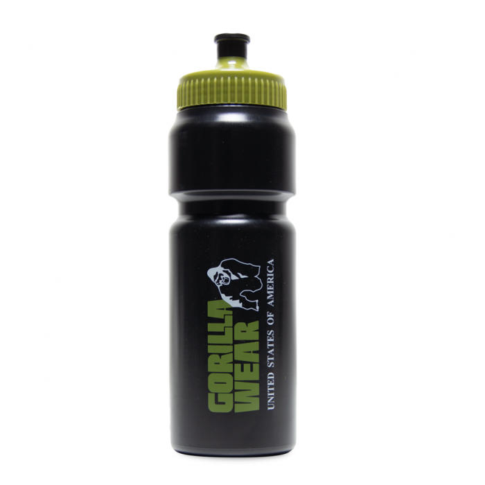 Gorilla Wear Classic Sports Bottle - Black/Army Green - 750ml - Sports Bottle at MySupplementShop by Gorilla Wear