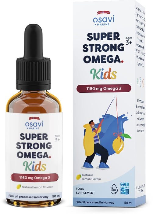Osavi Super Strong Omega Kids 1160mg Omega 3 (Lemon) 50 ml. - Health and Wellbeing at MySupplementShop by Osavi