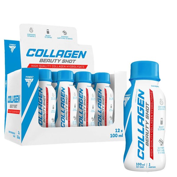Trec Nutrition Collagen Beauty Shot Coconut & Passion Fruit 12 x 100 ml. - Health and Wellbeing at MySupplementShop by Trec Nutrition