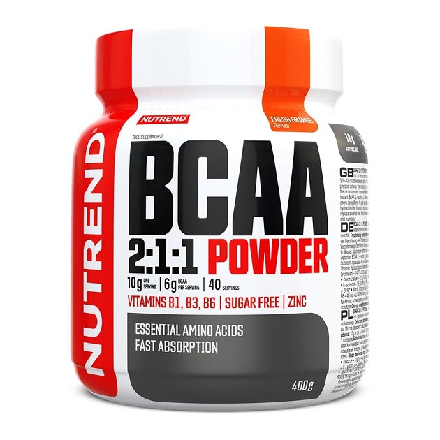 Nutrend BCAA 2:1:1 Powder Fresh Orange 400g - Amino Acids and BCAAs at MySupplementShop by Nutrend