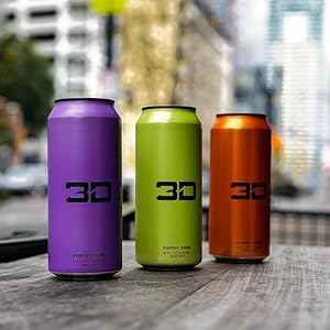 3D Energy Drink 12x473ml 473ml Erdbeerlimonade