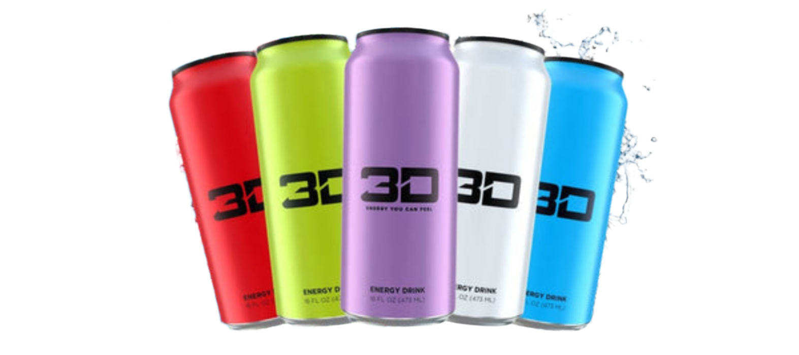 3D Energy Drink 12x473ml 473ml Erdbeerlimonade