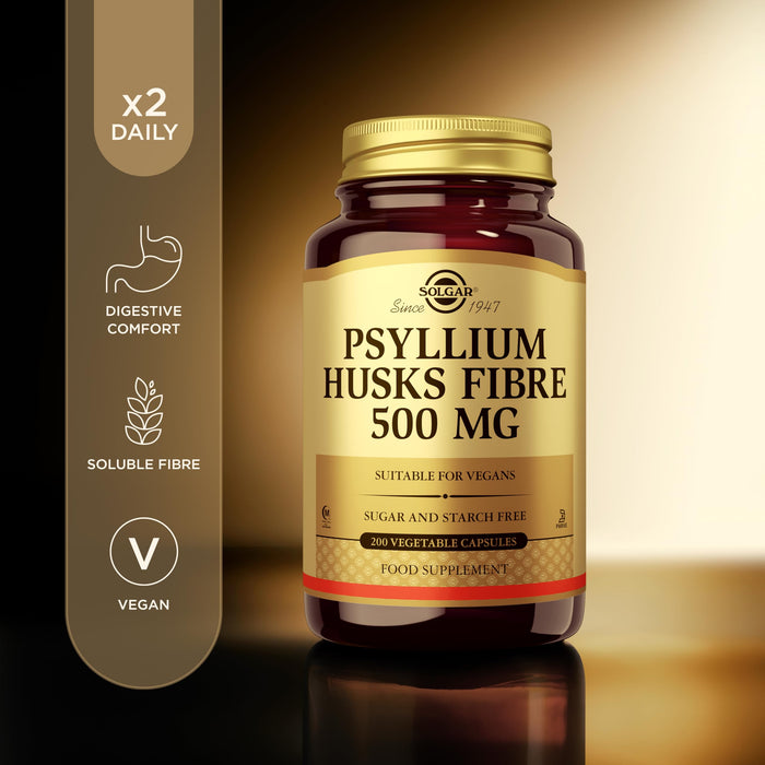 Solgar Psyllium Husks Fibre 500 mg 200 Veg. caps