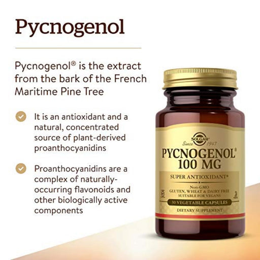 Solgar Pycnogenol 100mg 42x30 CAP