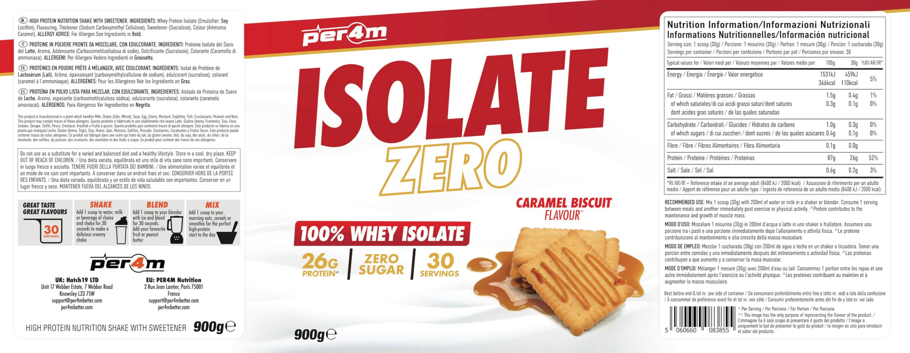 Per4m ISOLATE ZERO 900g