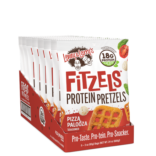 Lenny & Larry's Fitzels 8x85g - Pizza Palooza - Sports Nutrition at MySupplementShop by Lenny & Larrys
