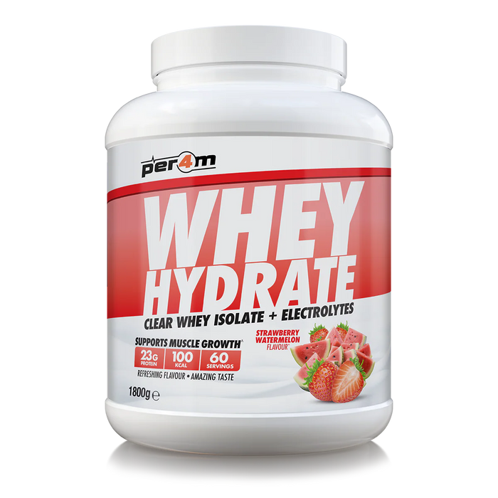 Per4m Whey Hydrate | Clear Whey Isolate Protein Drink with Electrolytes | 23g Protein, Fast Absorption, Fruity Flavour