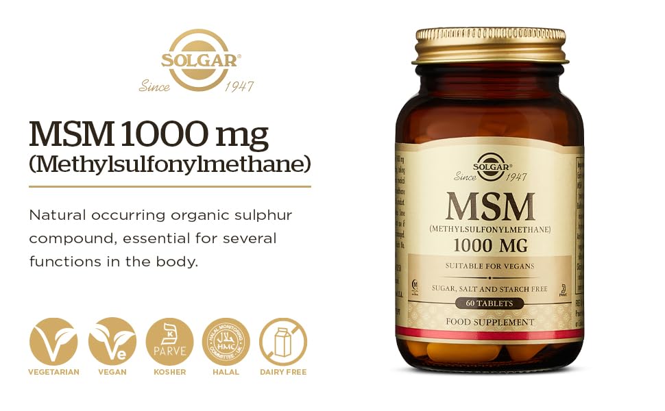 Solgar MSM 1000mg 20x120 TAB