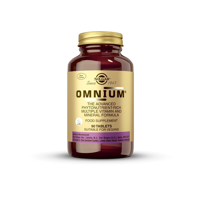 Solgar Omnium Tablets Phytonutrient Complex Multiple Vitamin & Mineral Formula 90