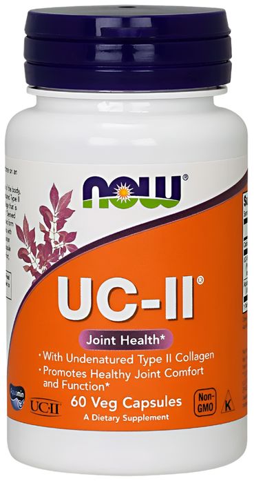 NOW Foods UC-II unvergälltes Typ-II-Kollagen – 60 Kapseln