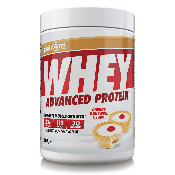 PER4M Whey Protein Powder 900g - 30 Servings | 21g Protein per Serving, Zero Sugar, Gluten-Free