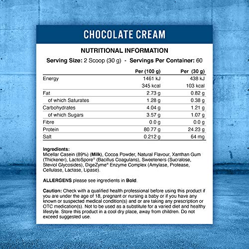 Applied Nutrition Casein 1.8kg Chocolate - Protein at MySupplementShop by Applied Nutrition