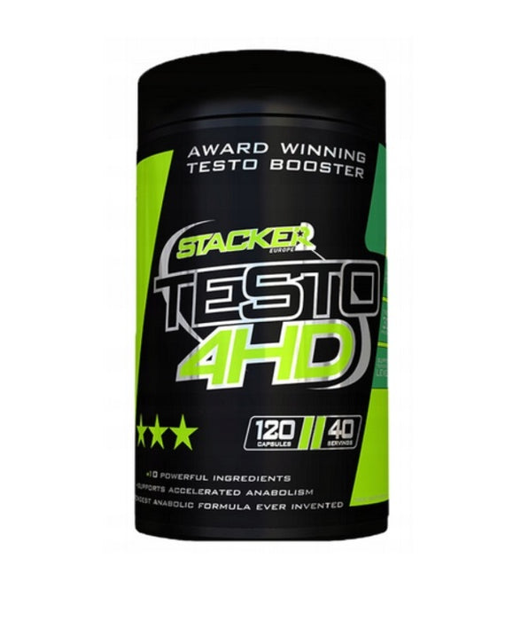 Stacker2 Europe Testo 4HD - 120 vcaps - Default Title - Natural Testosterone Support at MySupplementShop by Stacker2 Europe