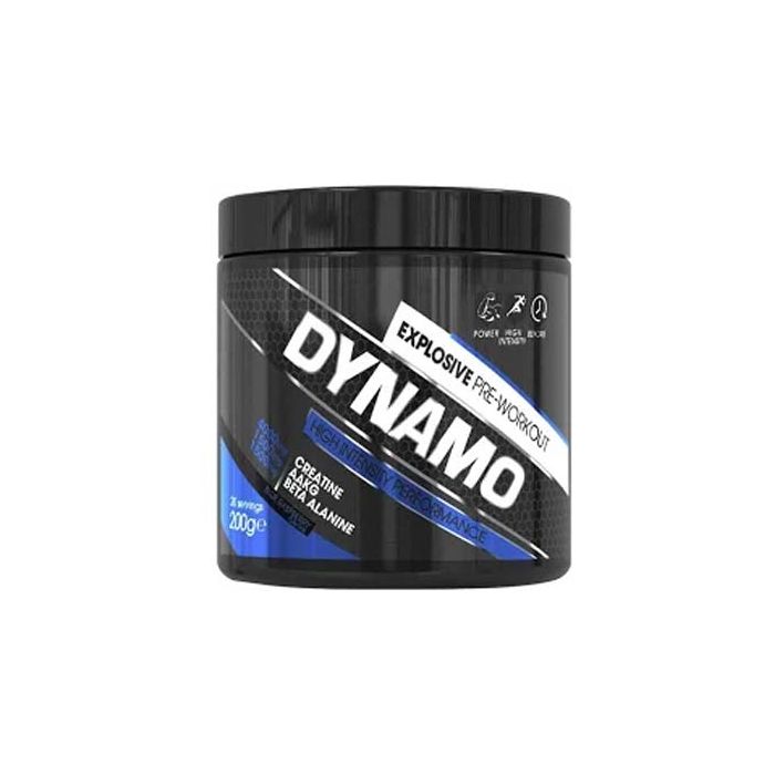 Protein Dynamix Dynamo 200g - Blue Raspberry - Pre-Workout Supplement at MySupplementShop by Protein Dynamix
